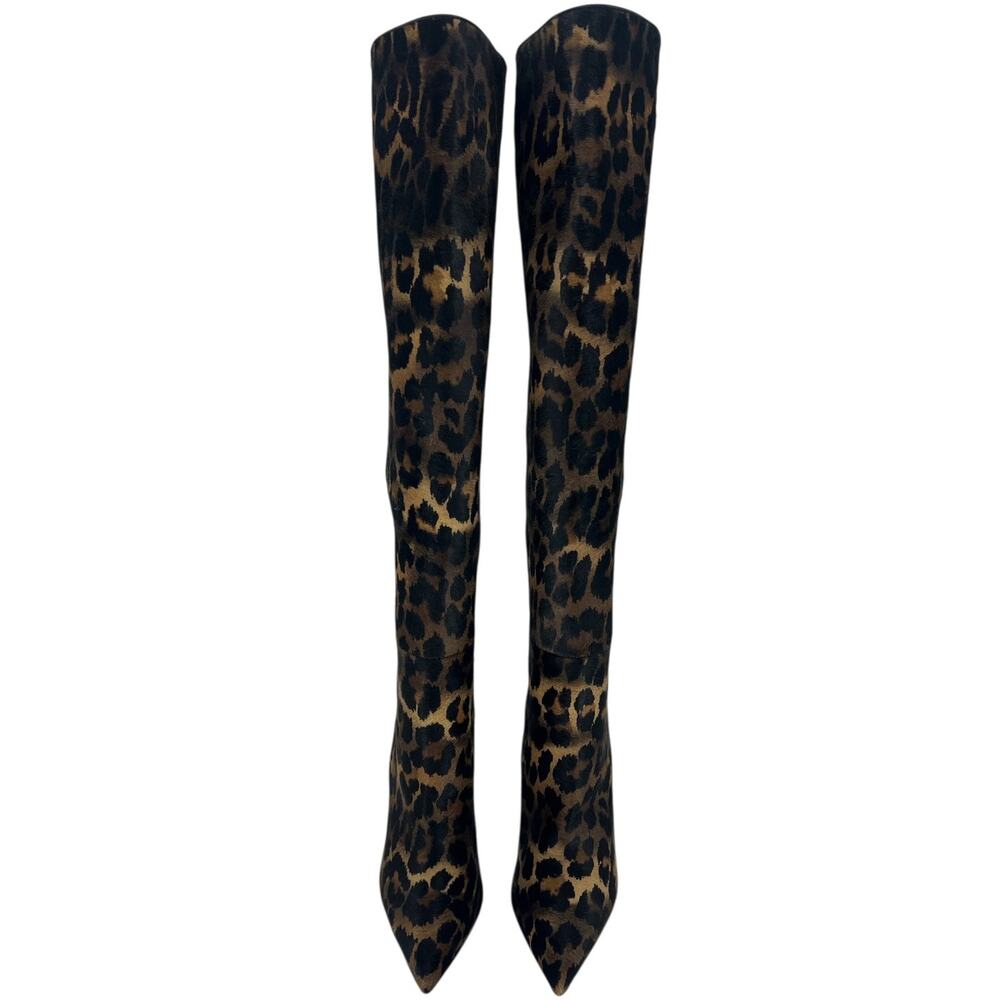 Christian‎ Louboutin Astrilarge Botta 100 Pony Kitty Pointed Toe Boots - Picture 9 of 16